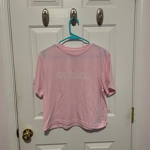 Pink Adidas Crop Top